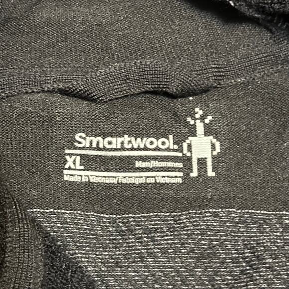 Smartwool Men's Intraknit Merino Fleece Full Zip Hoodie Size XL Black/Gray - Picture 4 of 9